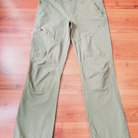 MARMOT GREEN ZIP POCKET OUTDOOR PANTS SIZE 10 - Picture 3 of 10